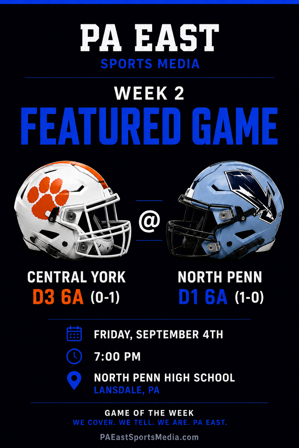 Central York at North Penn — PA East Week 2 Featured Game