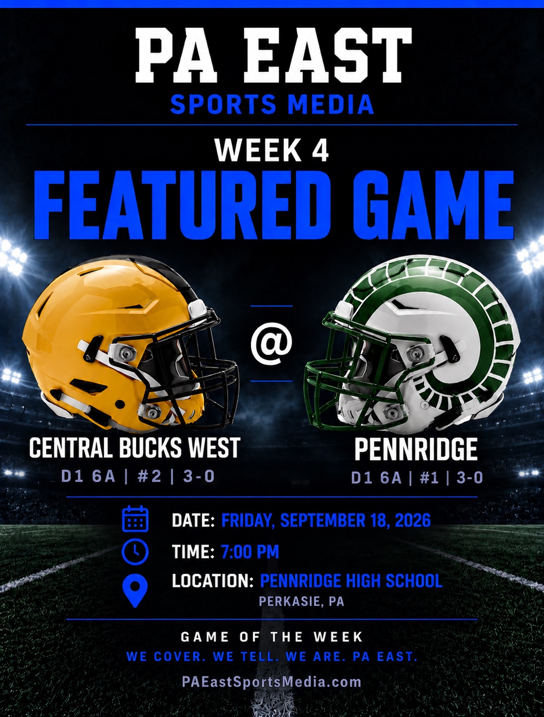 Central Bucks West at Pennridge Week 4 featured game